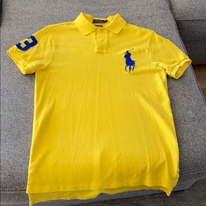 Yellow / Blue custom fit medium Ralph Lauren Polo